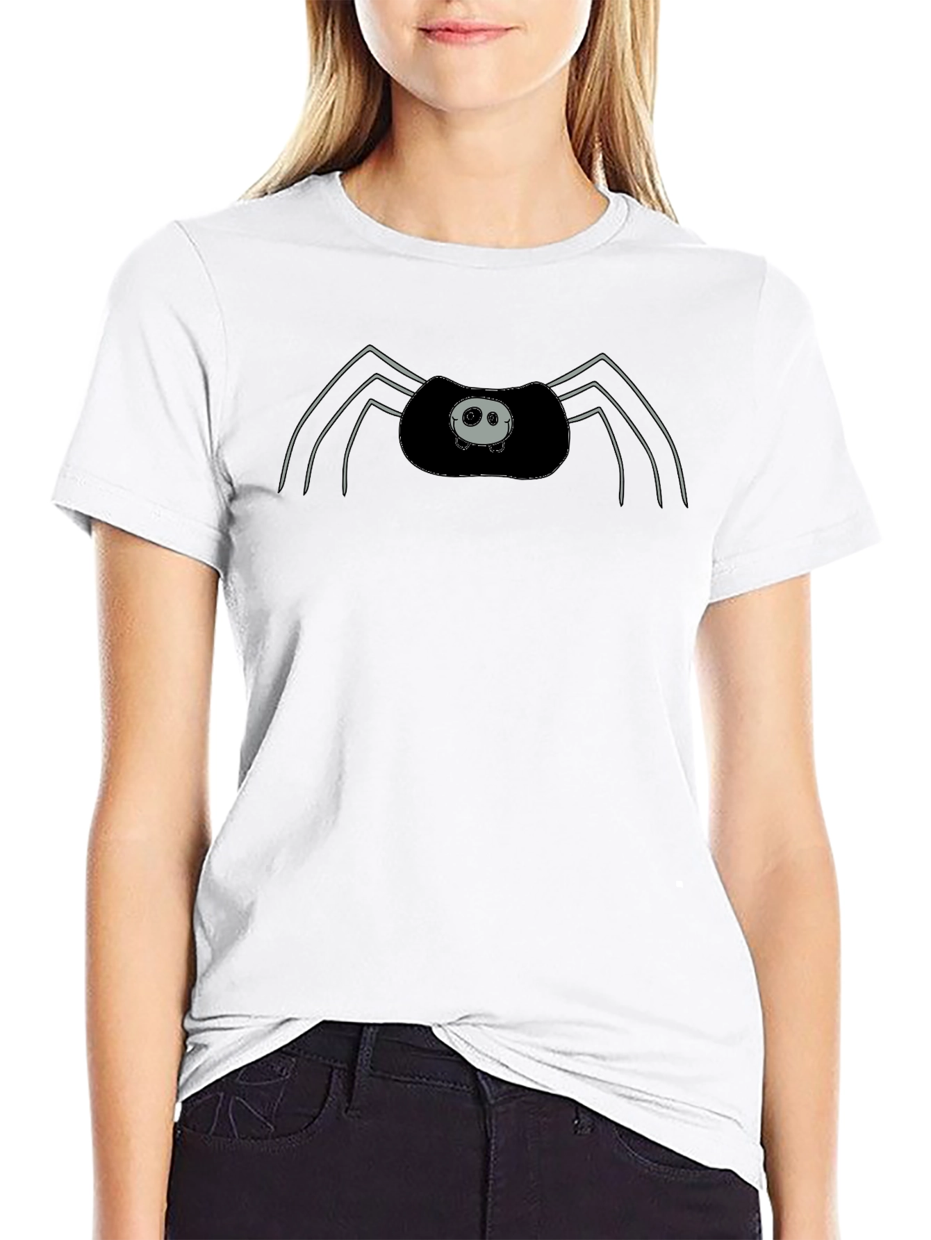 Spider Graphic Print Mens Black T-Shirt