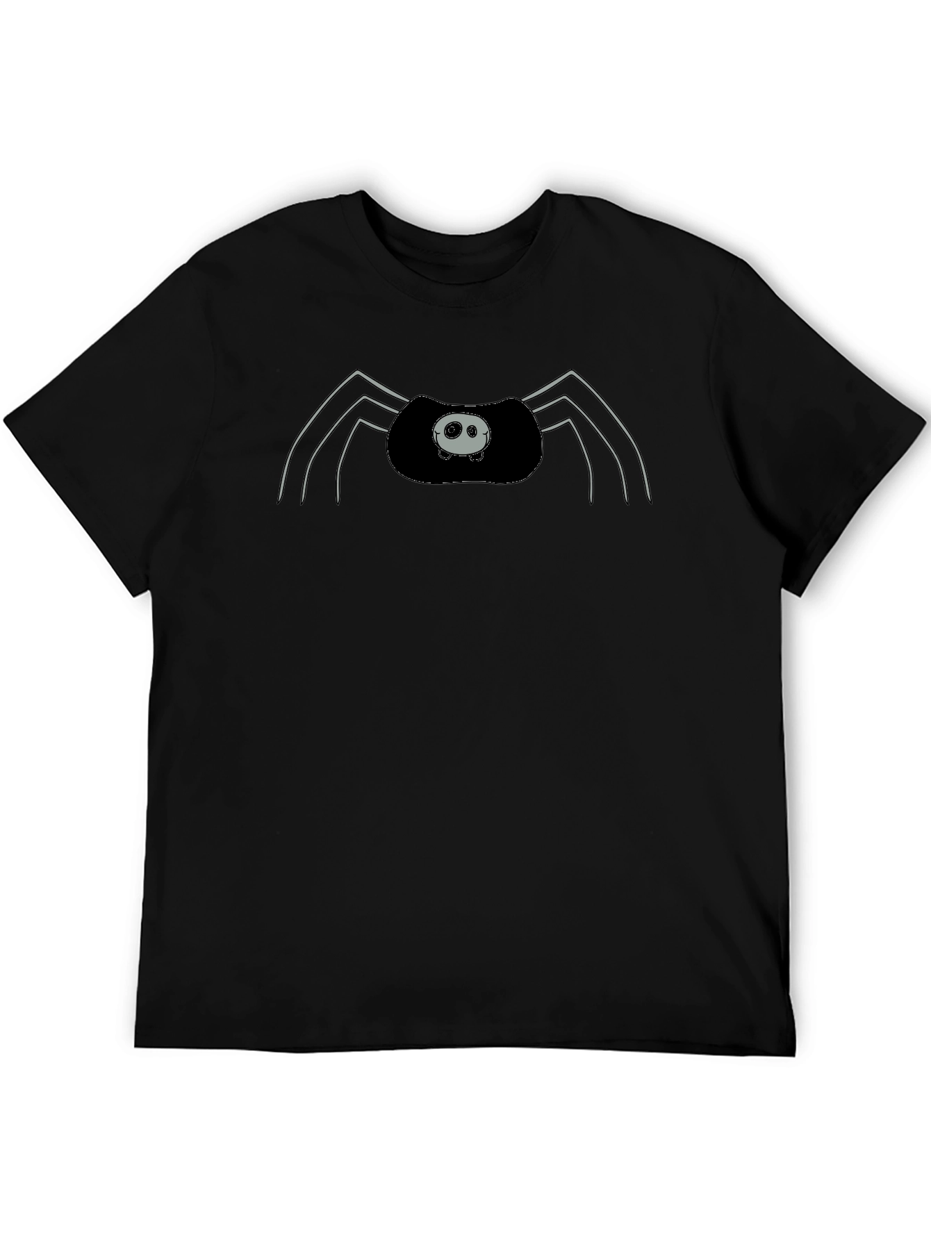 Spider Graphic Print Mens Black T-Shirt