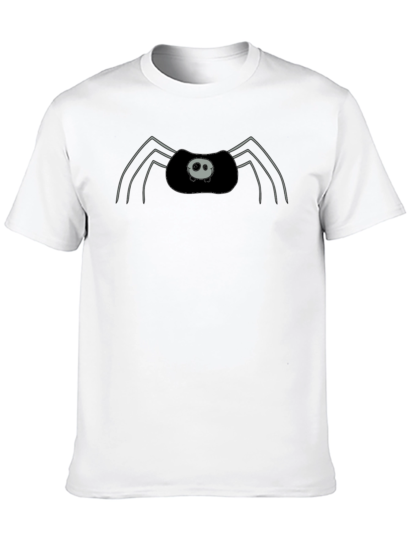 Spider Graphic Print Mens Black T-Shirt