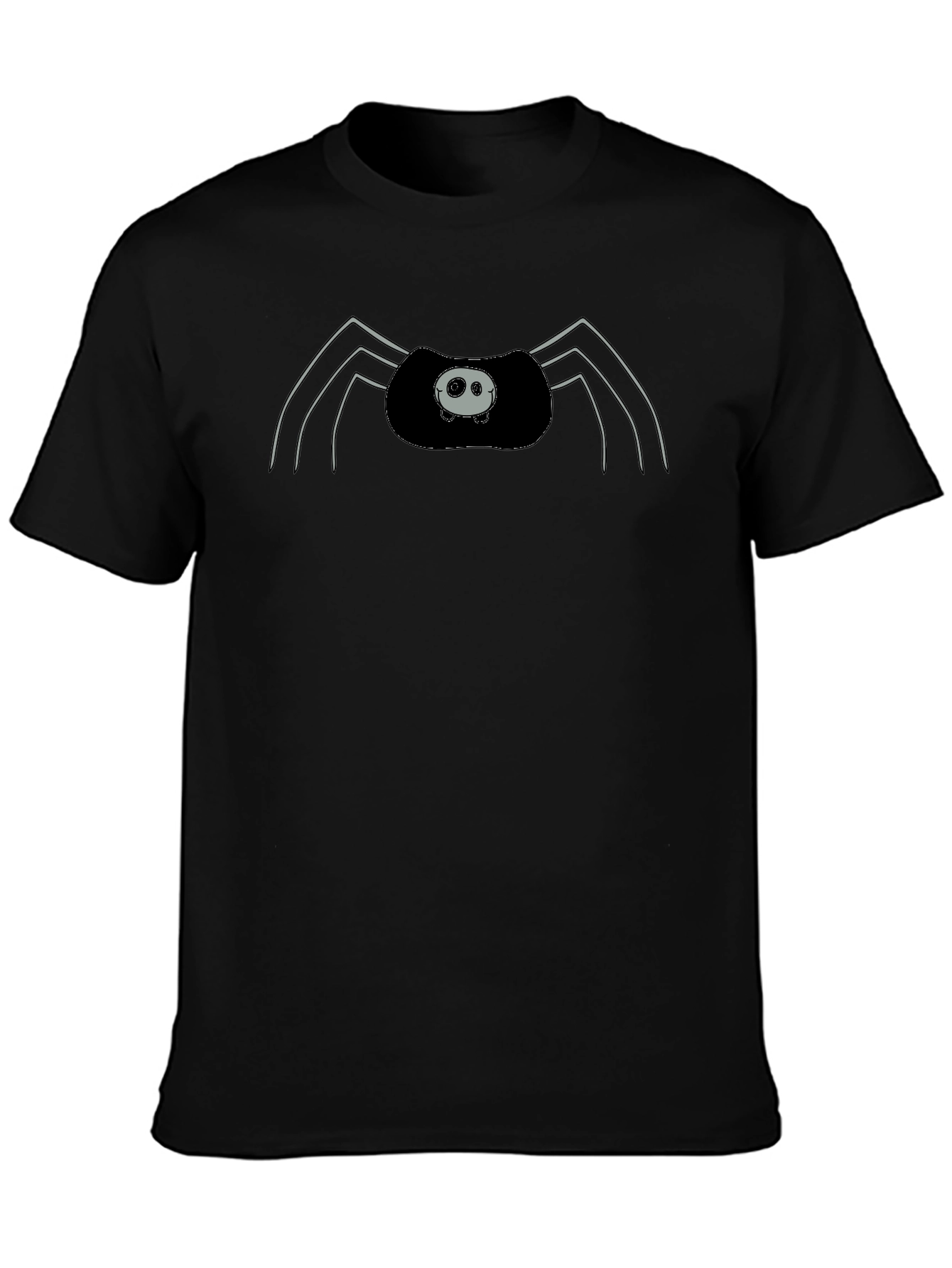Spider Graphic Print Mens Black T-Shirt