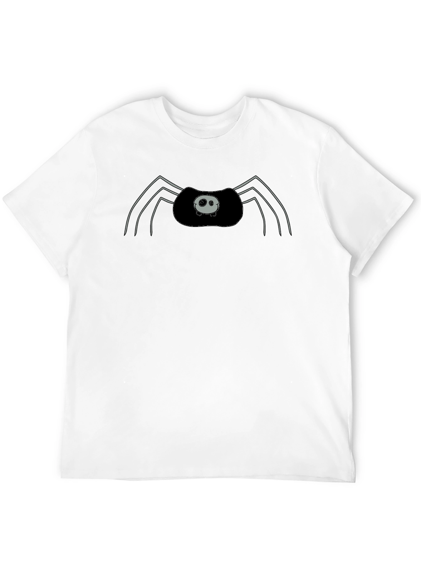 Spider Graphic Print Mens Black T-Shirt
