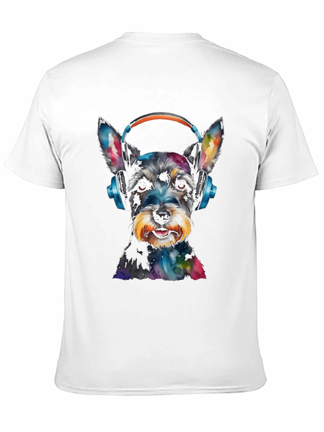 Dog with Headphones Graphic Tee