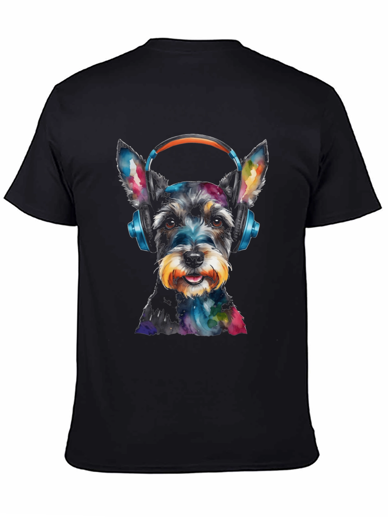 Dog with Headphones Graphic Tee
