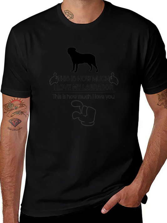 Labrador Love Graphic T-Shirt - Black