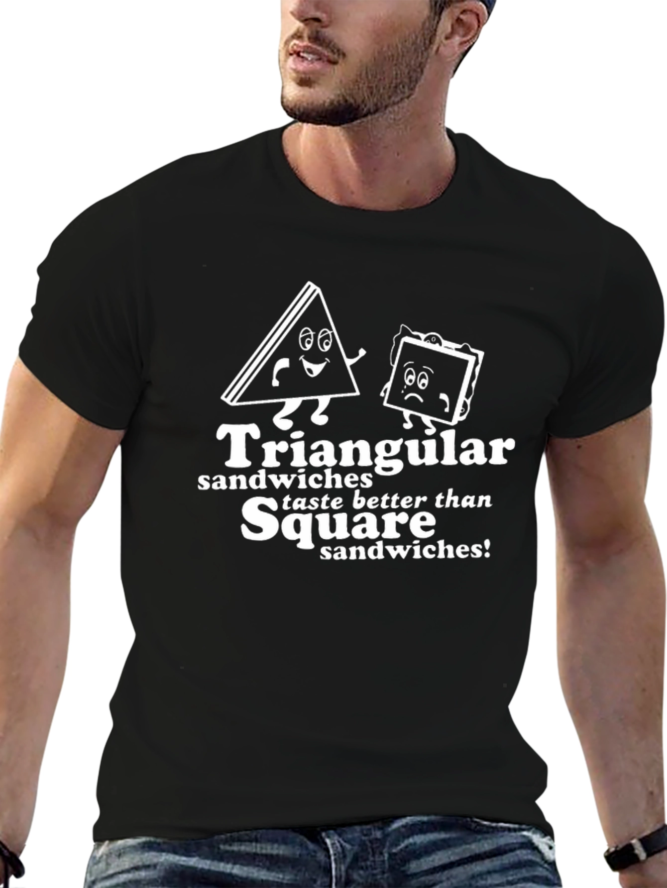 Triangular Sandwiches T-Shirt - Funny Foodie Tee