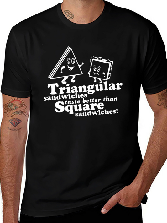 Triangular Sandwiches T-Shirt - Funny Foodie Tee