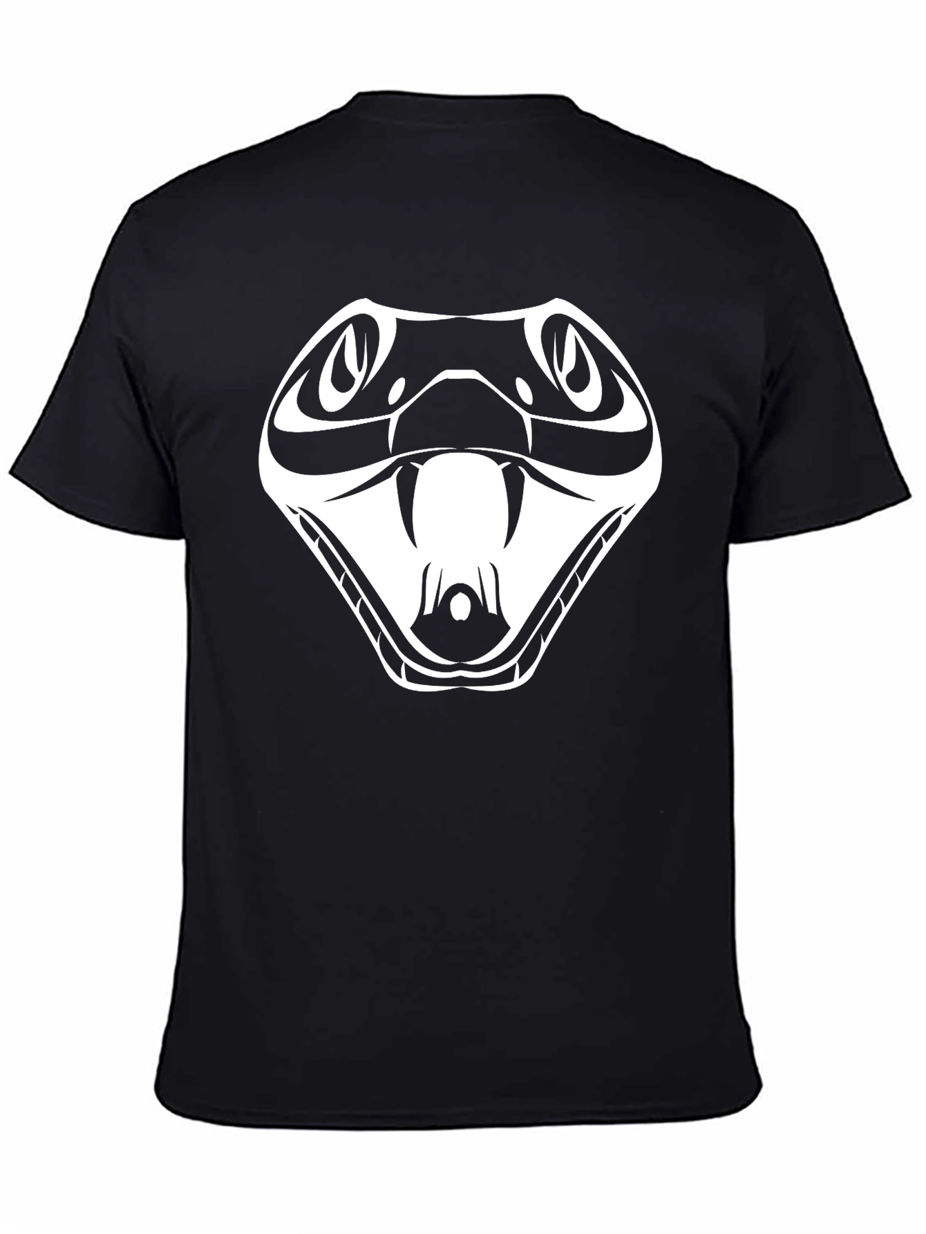 Snake Head Graphic Black T-Shirt