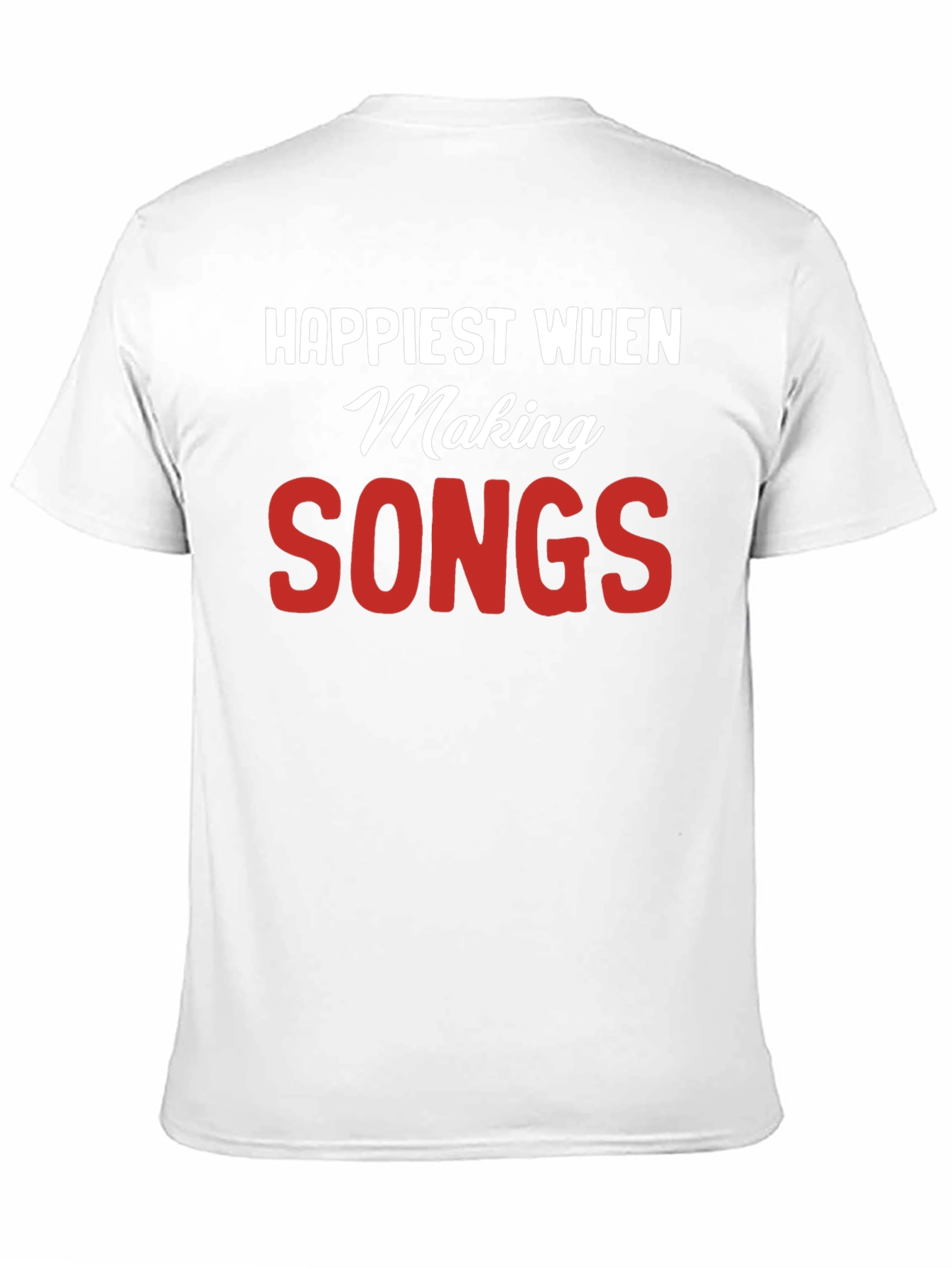 Happiest When Making Songs Black T-Shirt