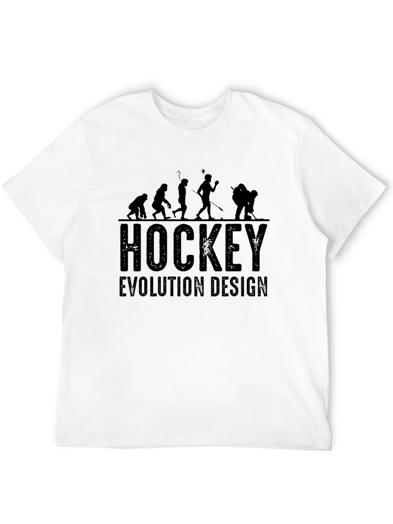 Hockey Evolution Design Black T-Shirt