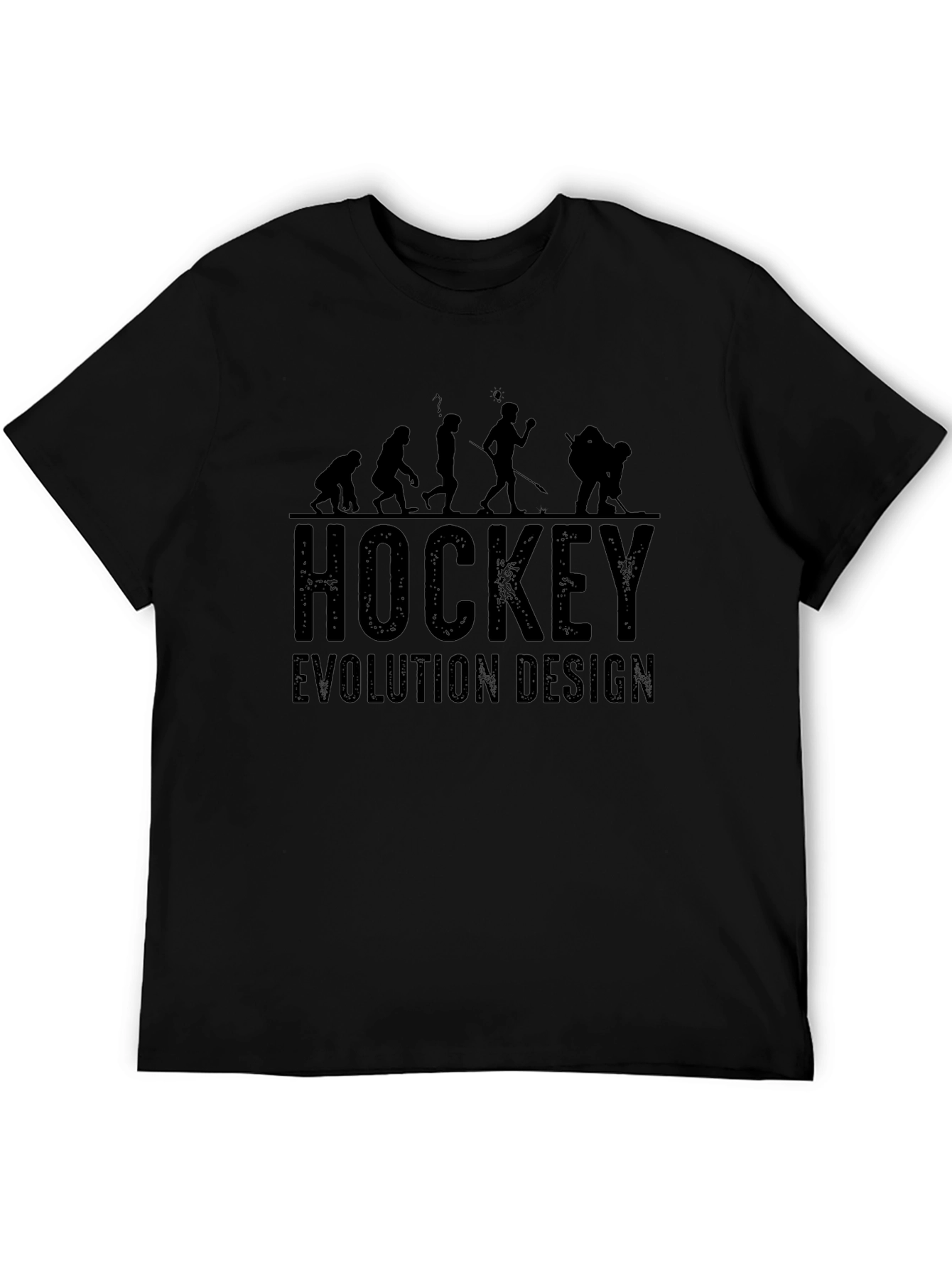 Hockey Evolution Design Black T-Shirt