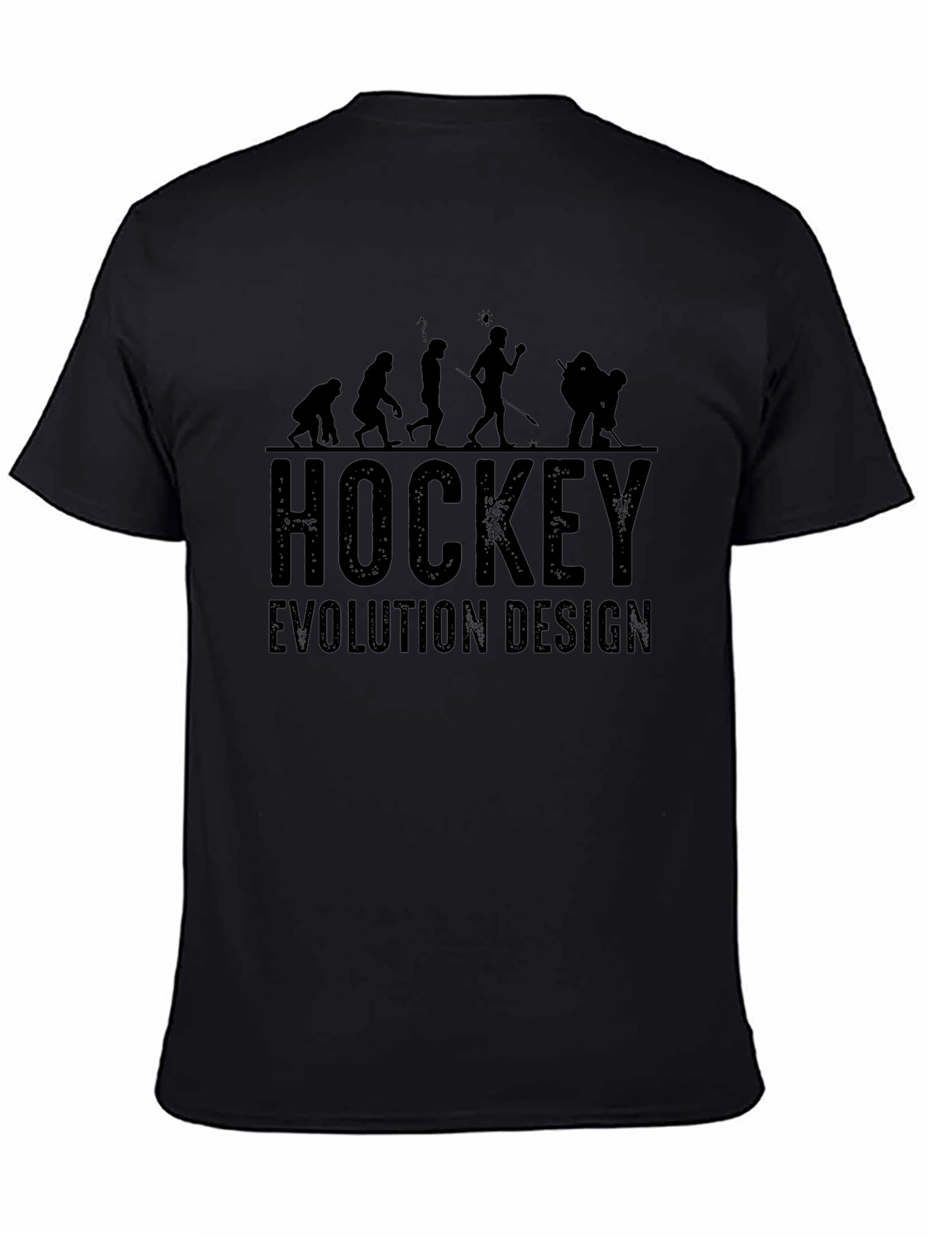 Hockey Evolution Design Black T-Shirt