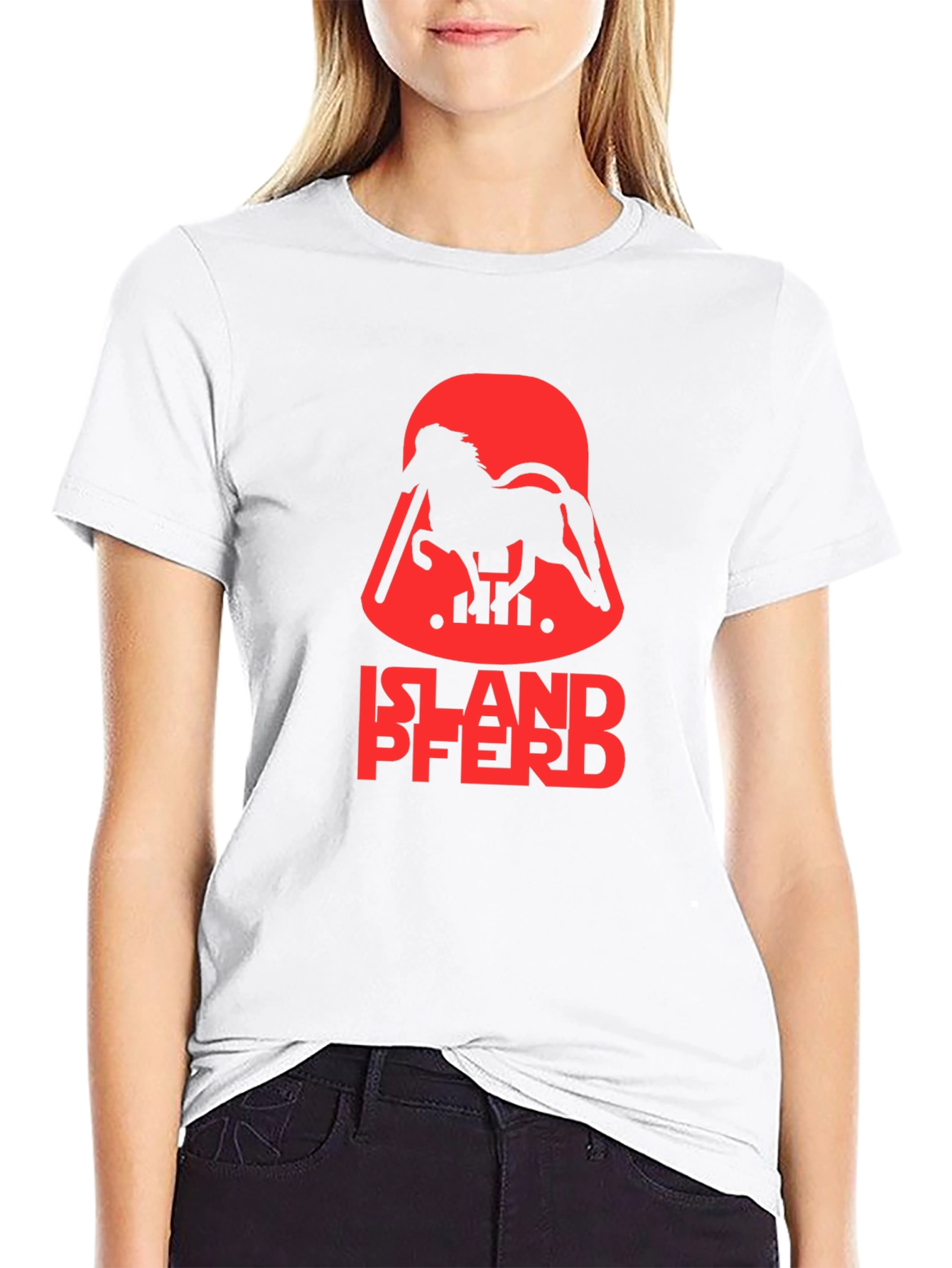 Islandpferd T-Shirt - Horse Vader Parody Tee