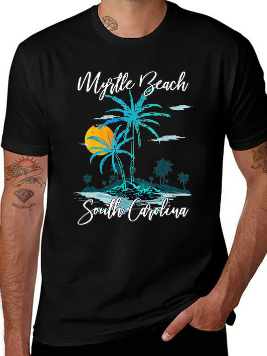 Myrtle Beach Palm Tree Graphic Tee