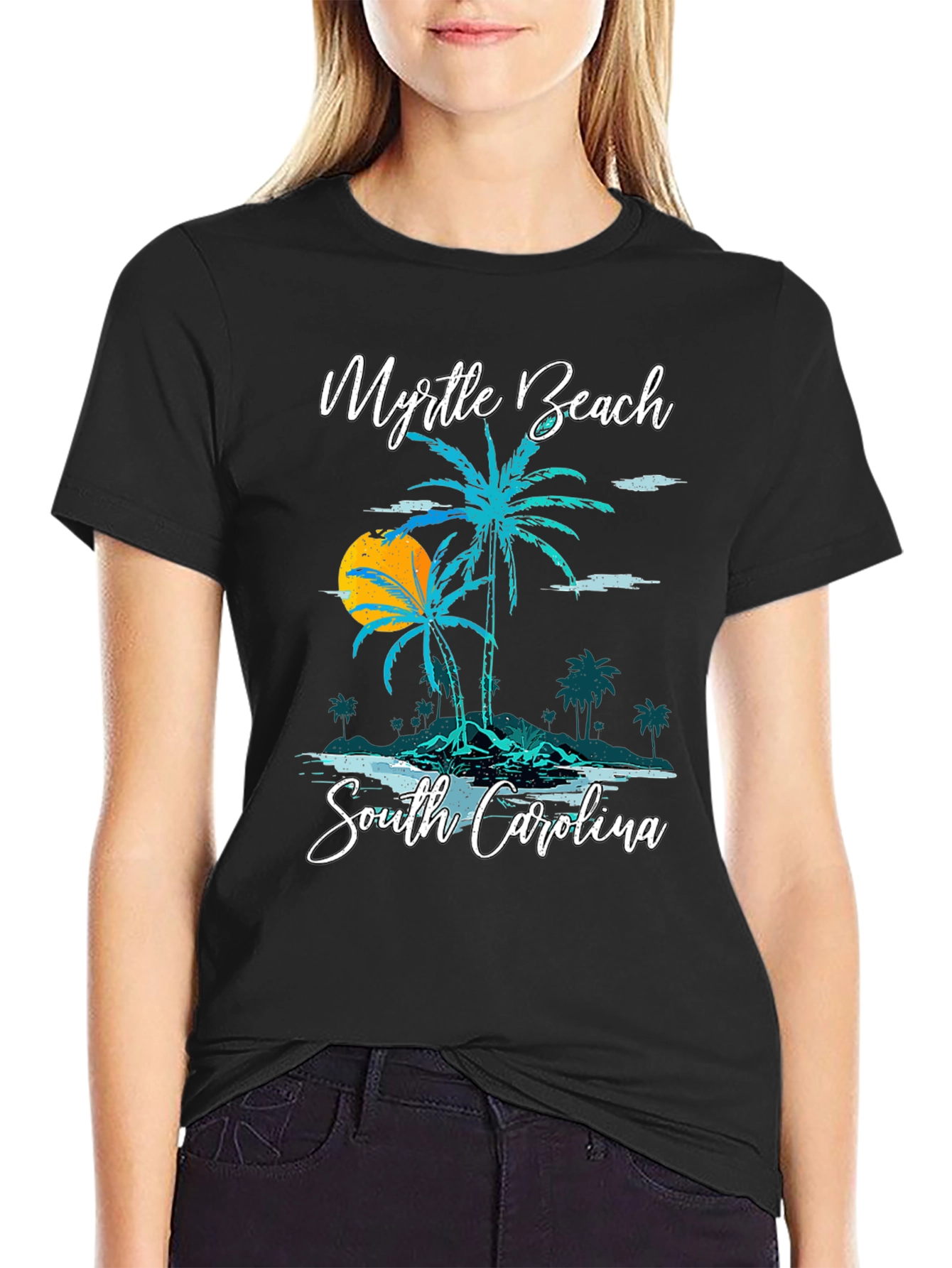 Myrtle Beach Palm Tree Graphic Tee