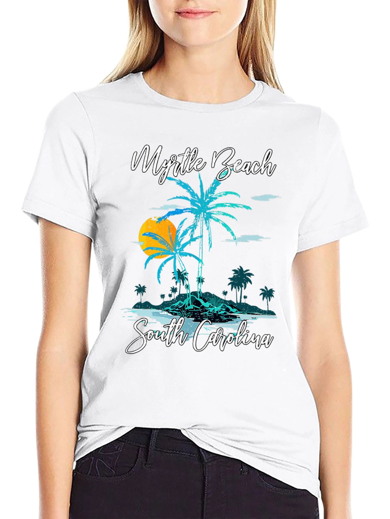 Myrtle Beach Palm Tree Graphic Tee