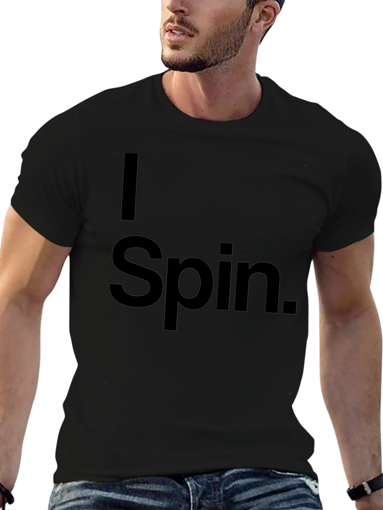 I Spin Black T-Shirt