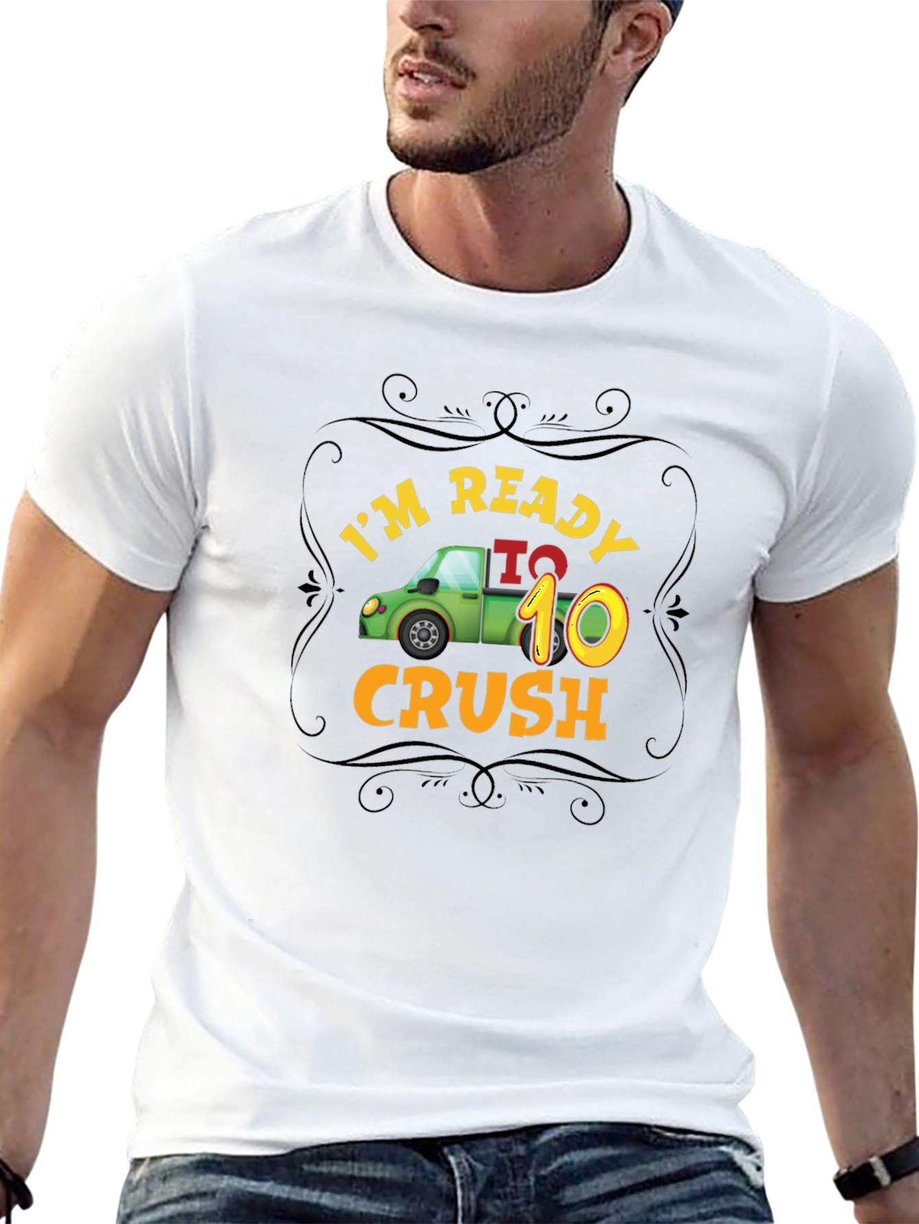 Im Ready to Crush 10 Black T-Shirt