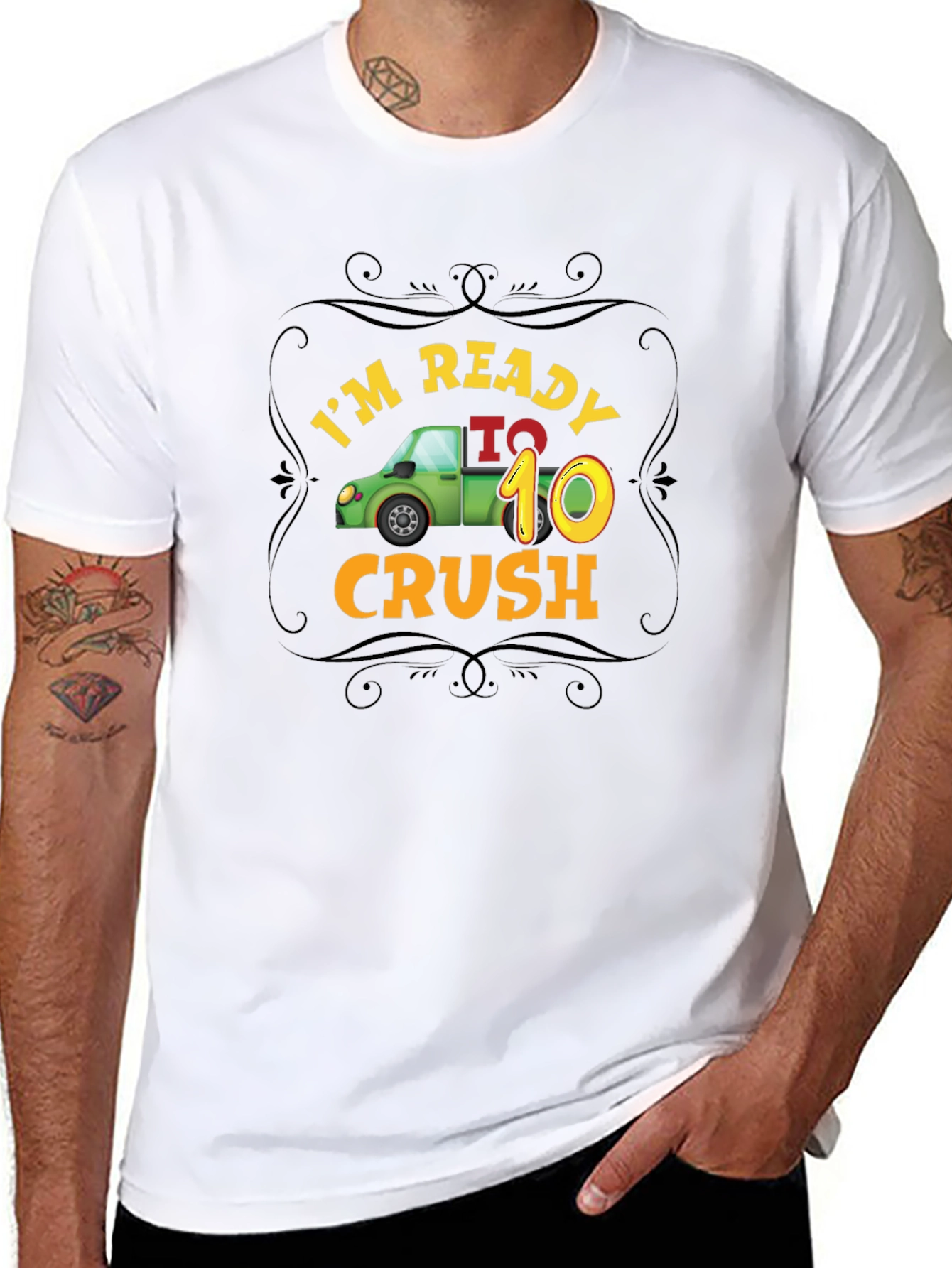 Im Ready to Crush 10 Black T-Shirt