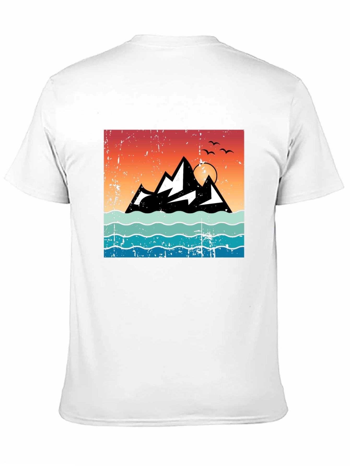 Retro Mountain Sunset Graphic Tee