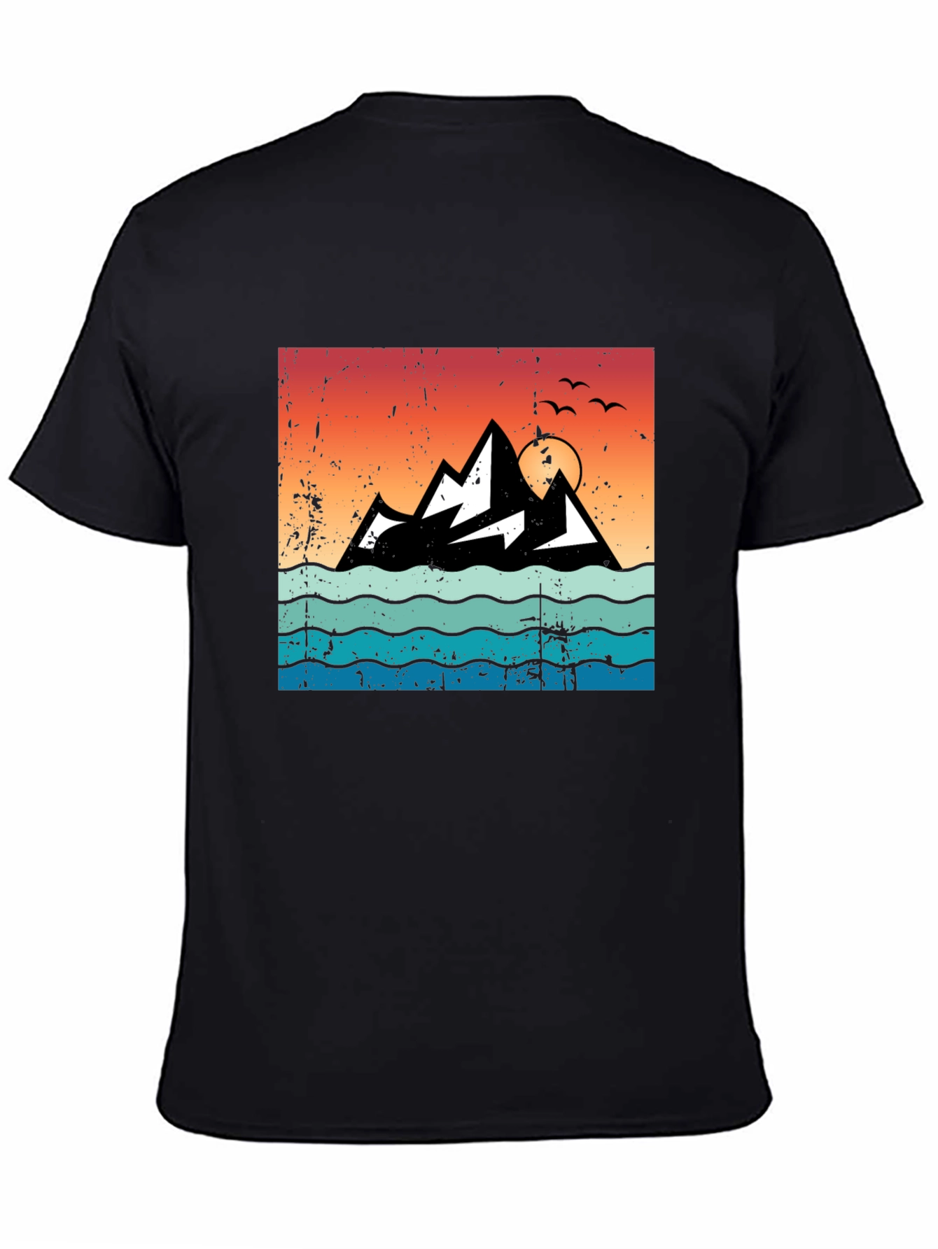 Retro Mountain Sunset Graphic Tee