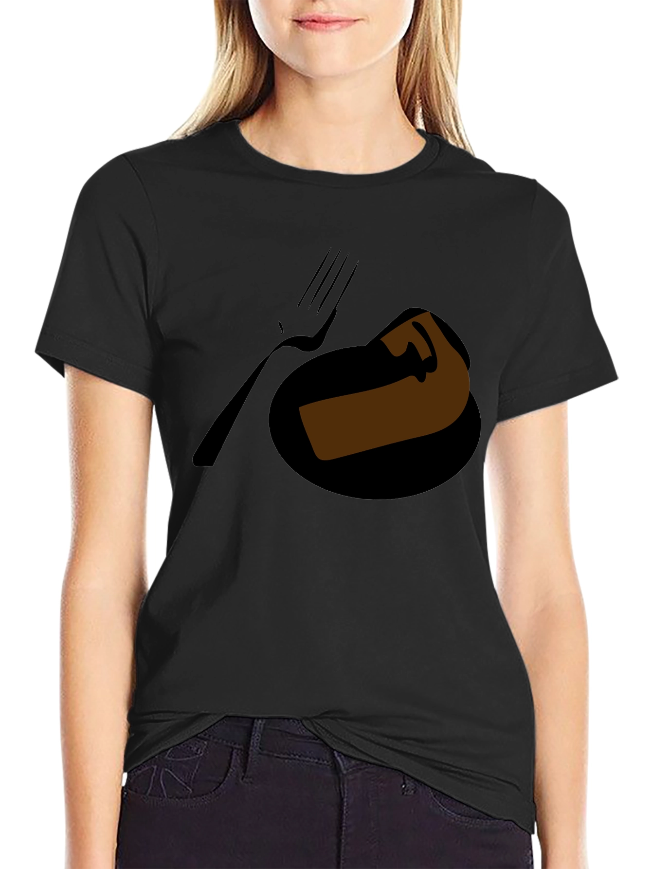Humorous Cake Graphic T-Shirt