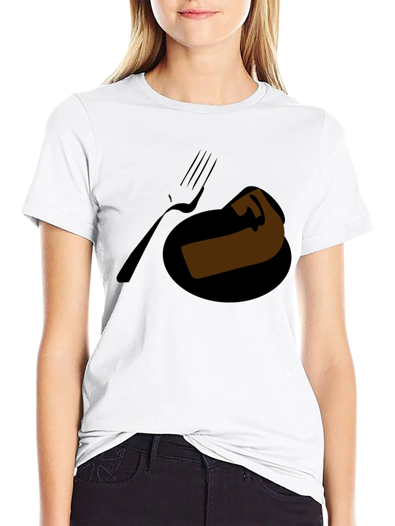 Humorous Cake Graphic T-Shirt