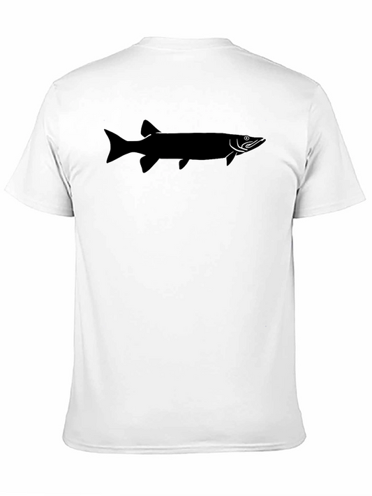 Muskie Fish Graphic Tee - Black