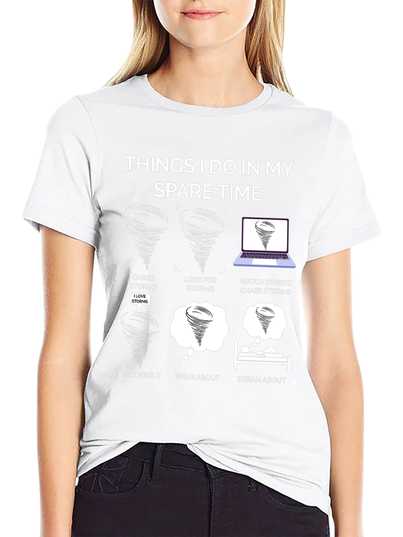 Storm Chaser T-Shirt: Spare Time Tornado Fun