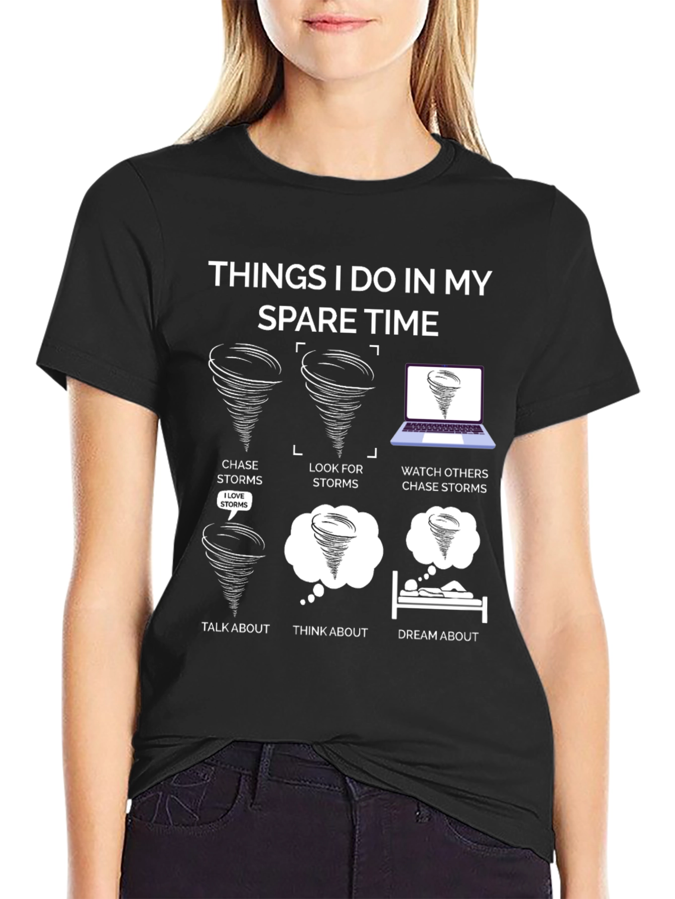 Storm Chaser T-Shirt: Spare Time Tornado Fun