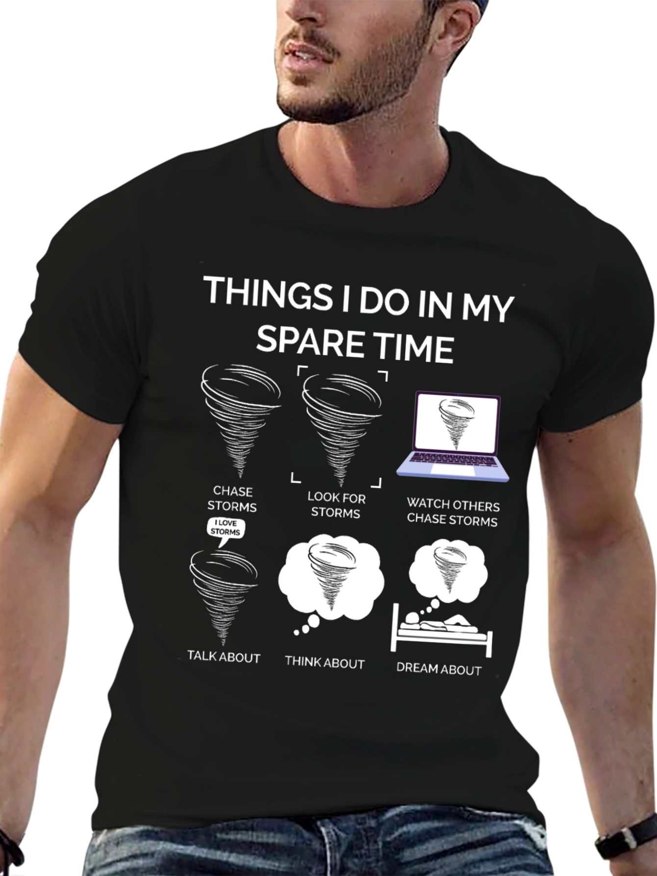 Storm Chaser T-Shirt: Spare Time Tornado Fun