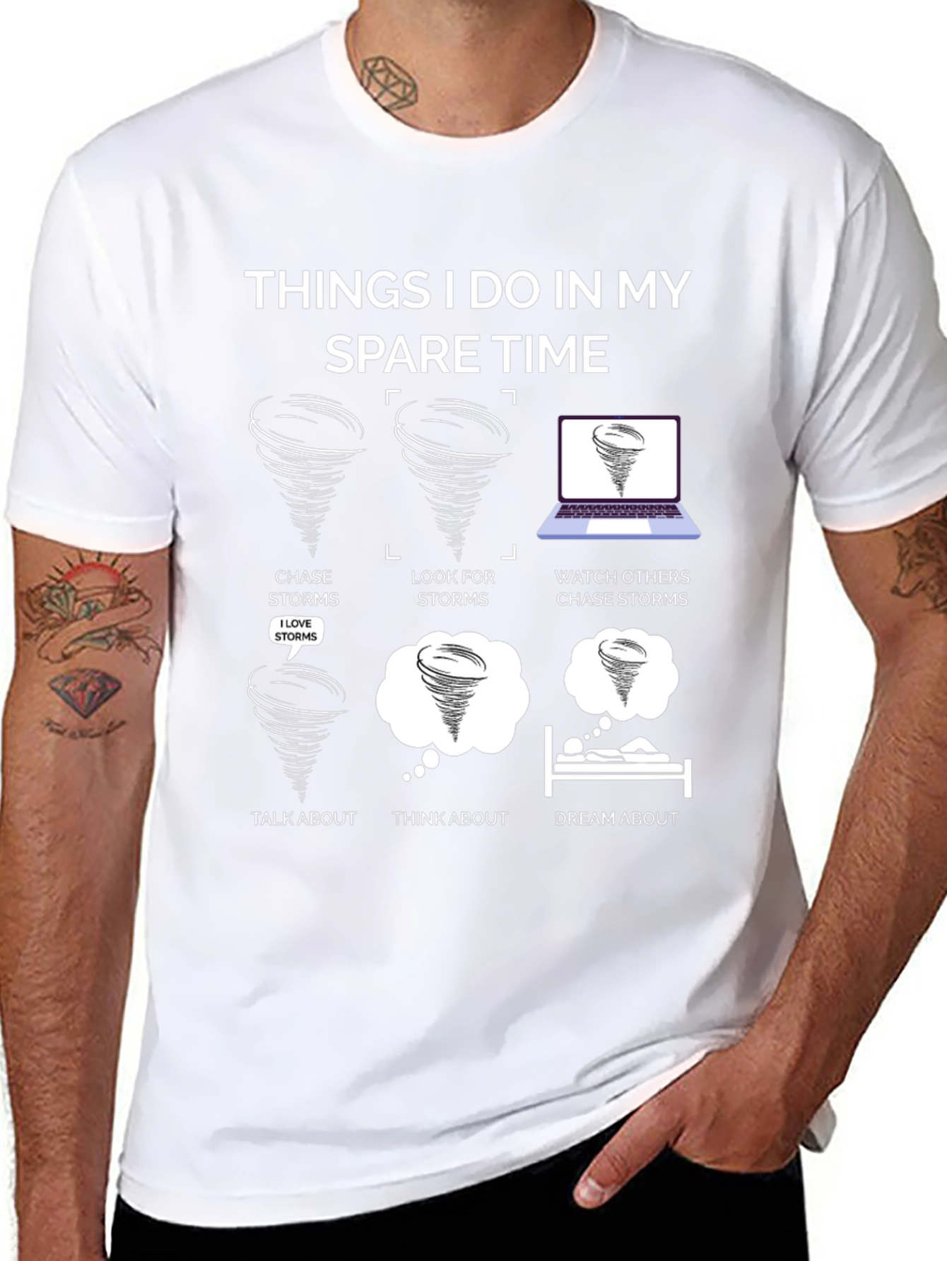 Storm Chaser T-Shirt: Spare Time Tornado Fun