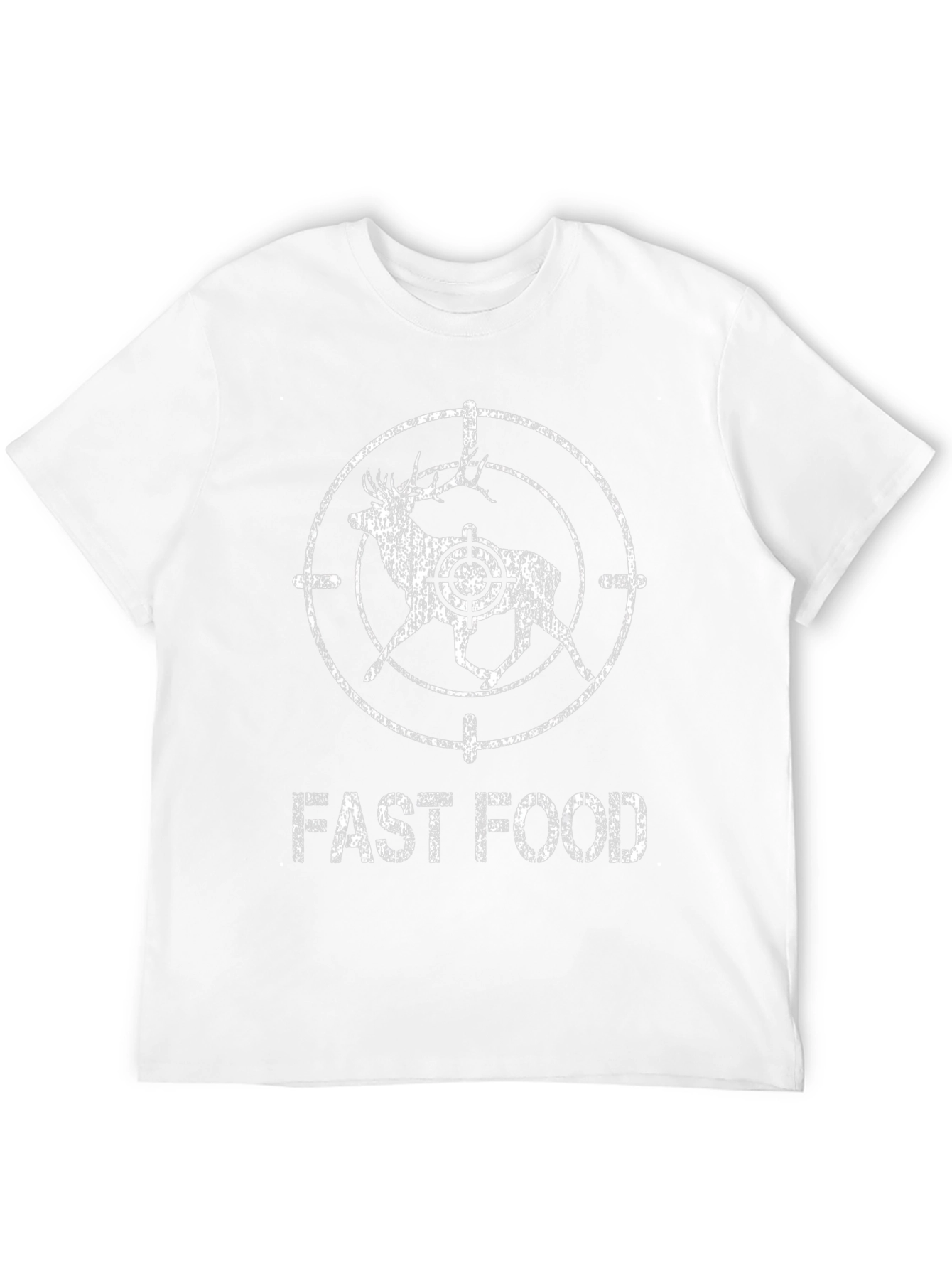 Fast Food Deer Hunting T-Shirt - Black