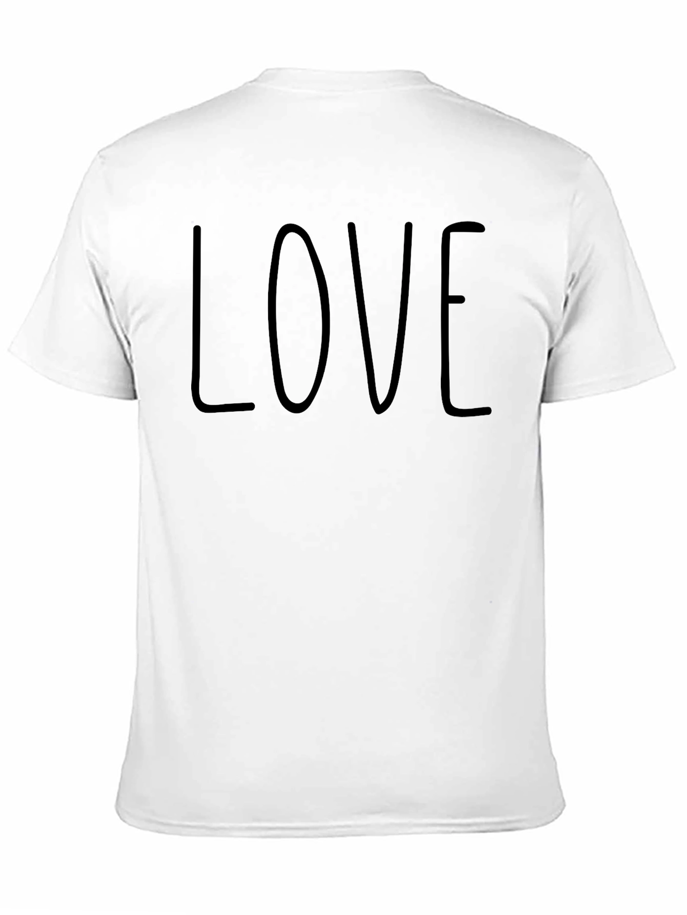 LOVE Graphic Print Crew Neck T-Shirt
