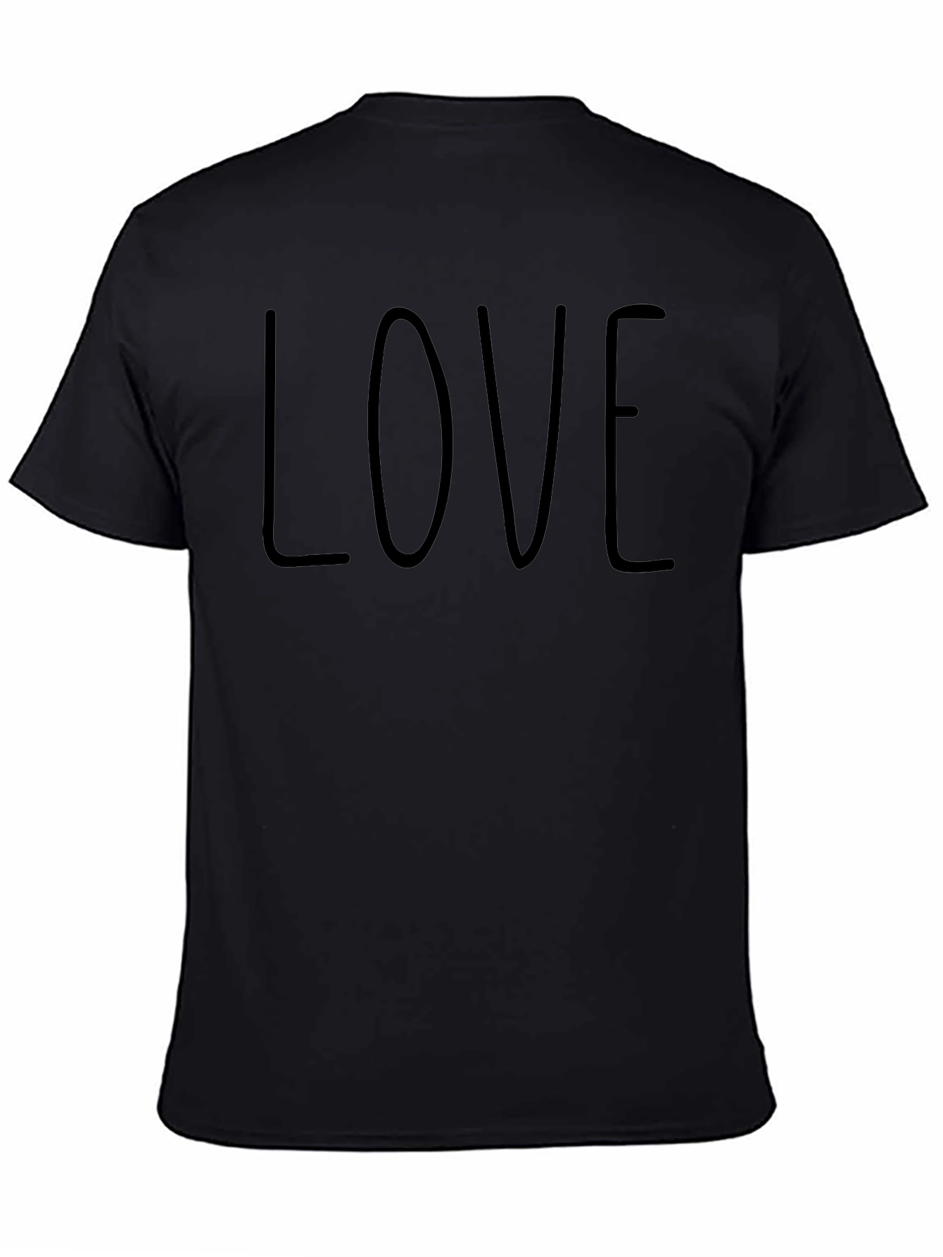 LOVE Graphic Print Crew Neck T-Shirt