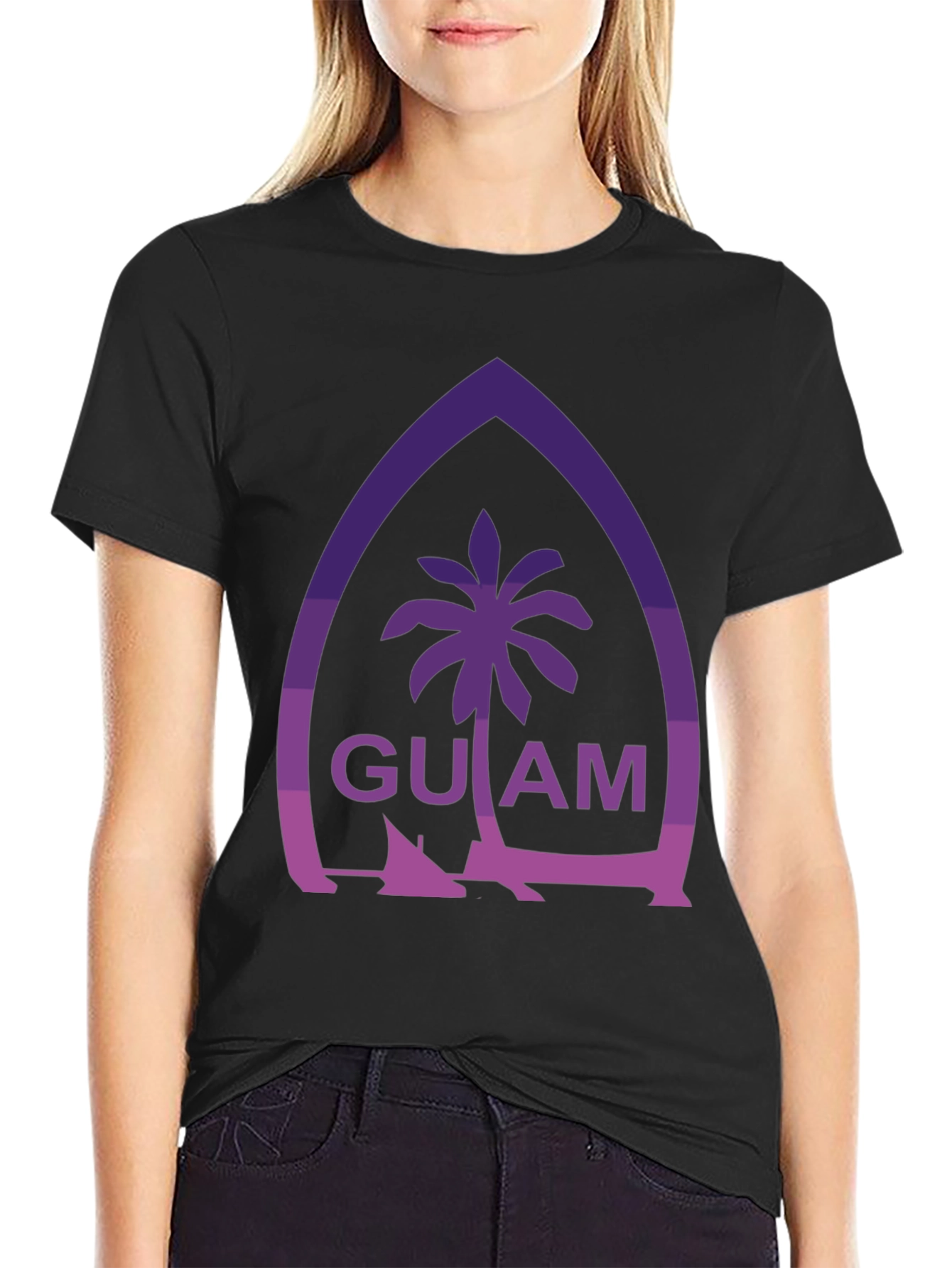 Guam Palm Tree Graphic Tee - Island Style T-Shirt