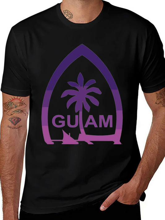 Guam Palm Tree Graphic Tee - Island Style T-Shirt