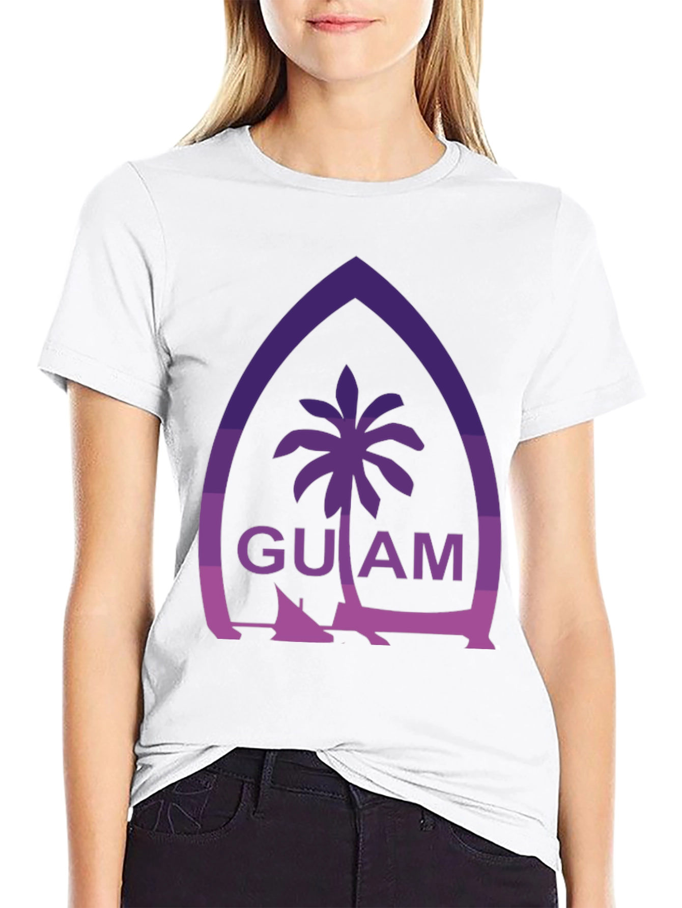 Guam Palm Tree Graphic Tee - Island Style T-Shirt