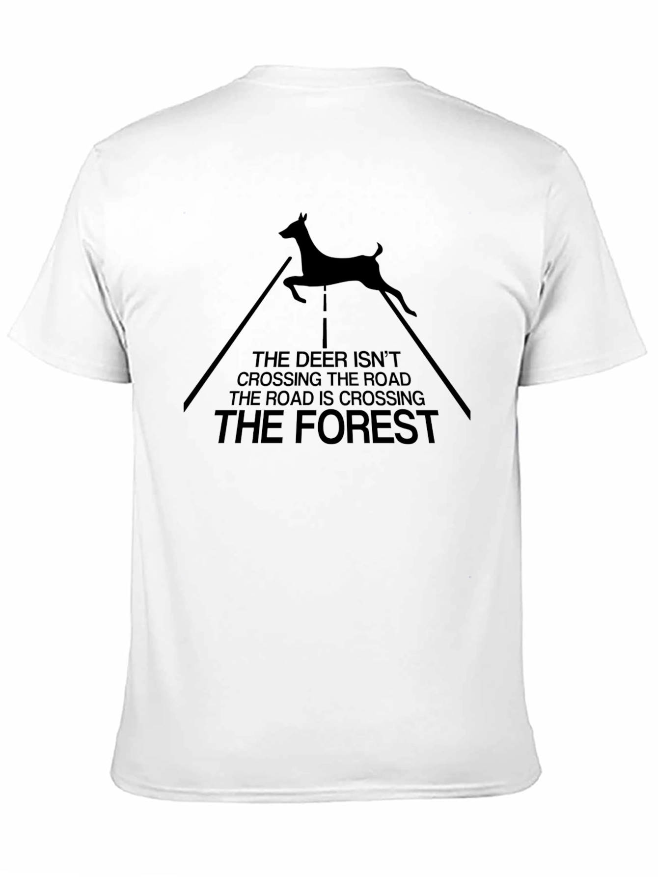Deer Crossing Forest T-Shirt
