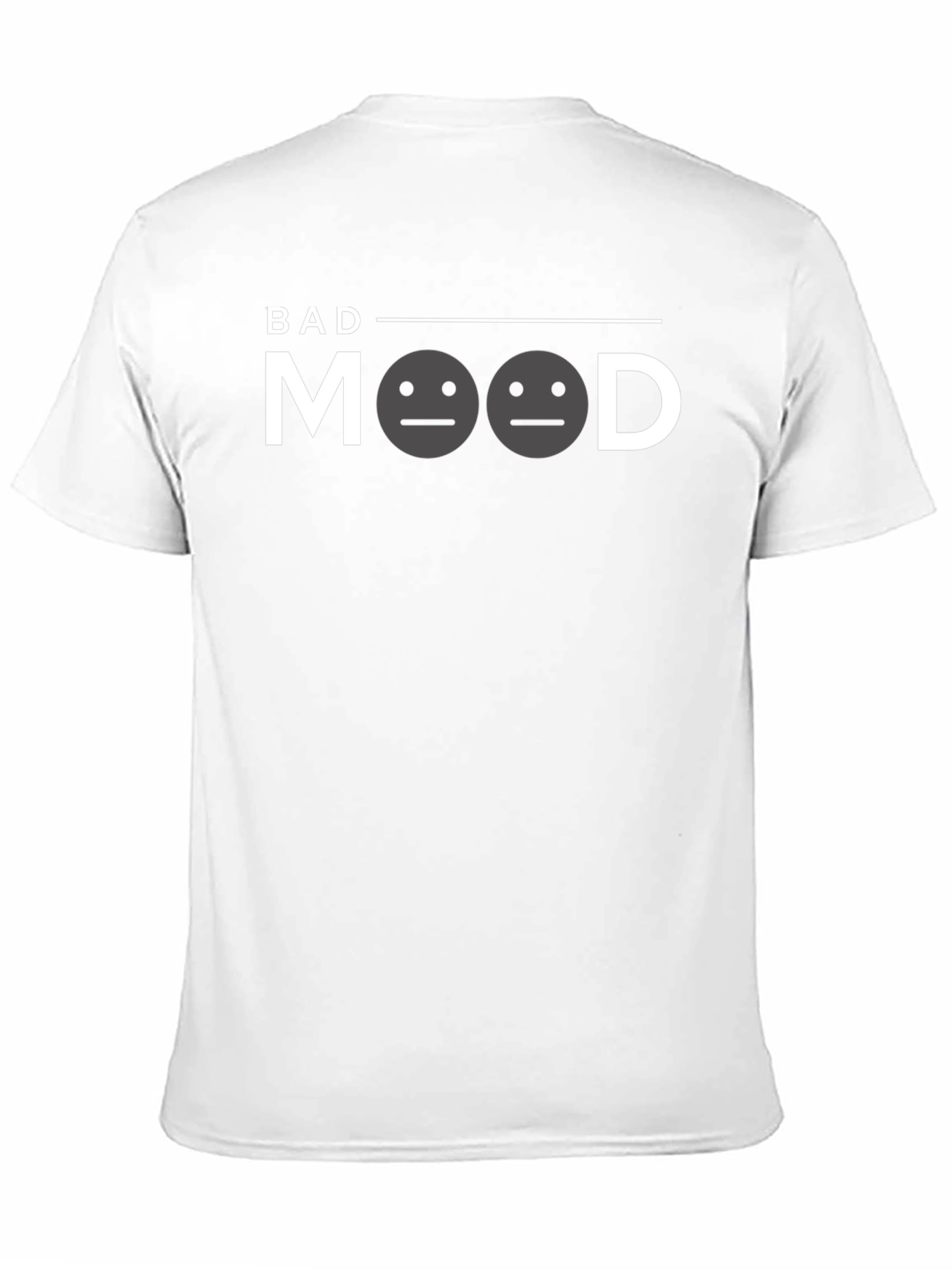 Bad Mood Graphic Print Tee - Unisex Casual Shirt