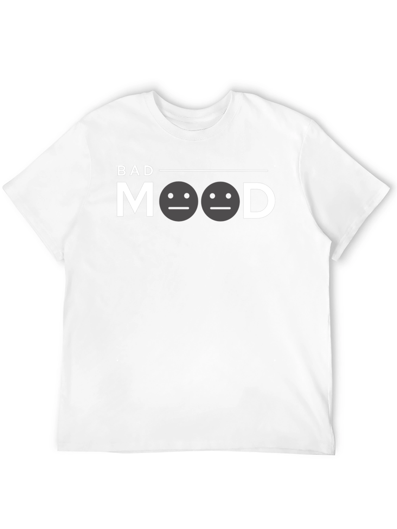 Bad Mood Graphic Print Tee - Unisex Casual Shirt