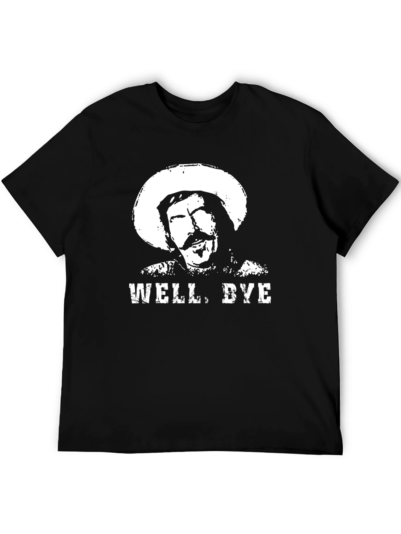 Well Bye T-Shirt - Black Graphic Tee