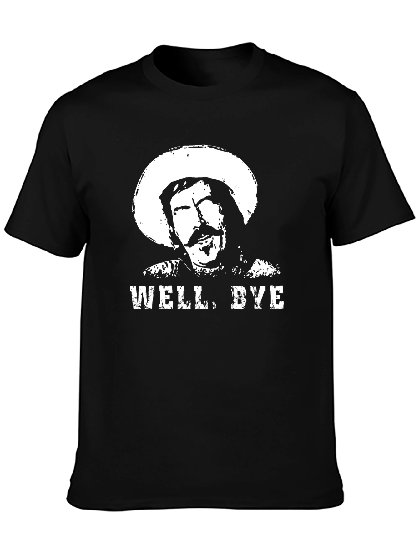 Well Bye T-Shirt - Black Graphic Tee