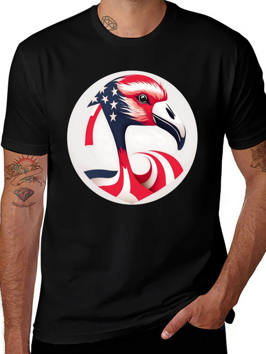 Patriotic Flamingo Graphic Tee