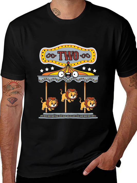 Two Year Old Lion Carousel T-Shirt