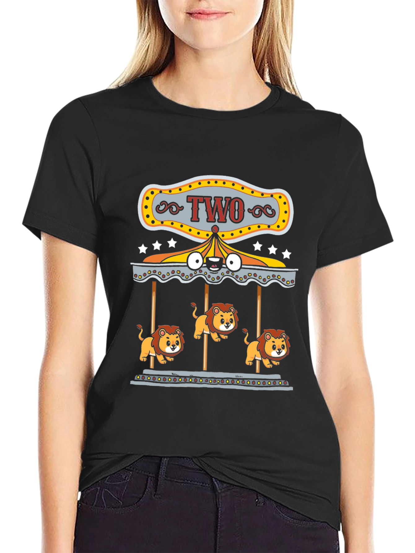 Two Year Old Lion Carousel T-Shirt