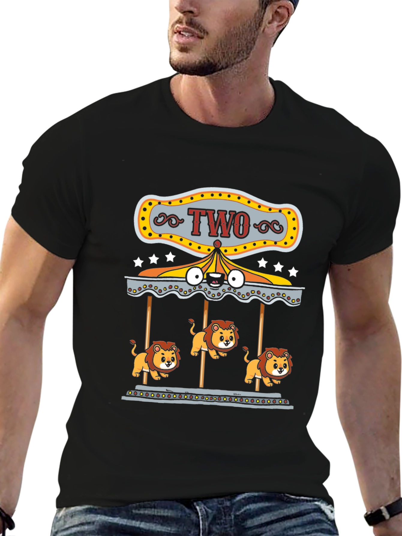 Two Year Old Lion Carousel T-Shirt