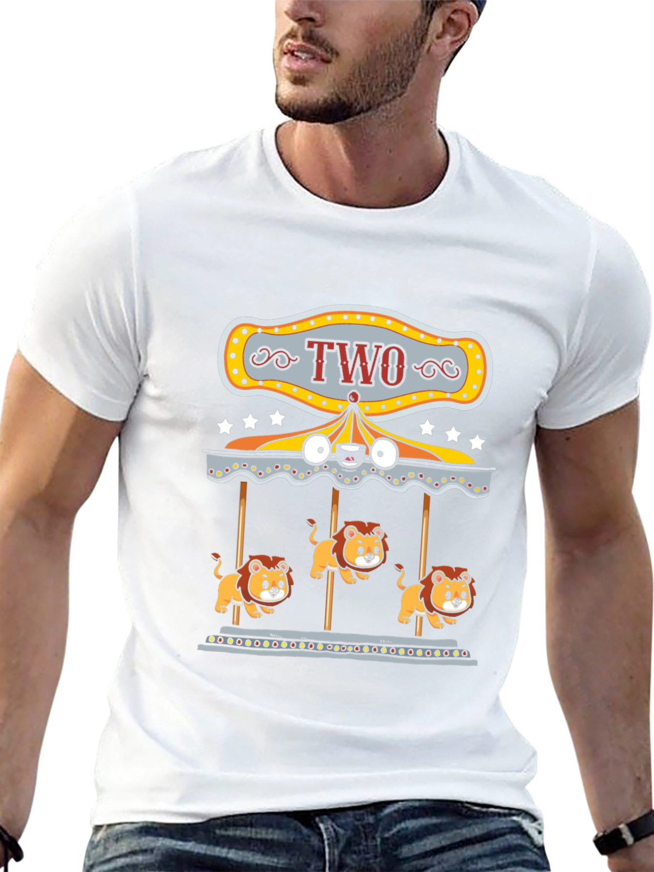 Two Year Old Lion Carousel T-Shirt