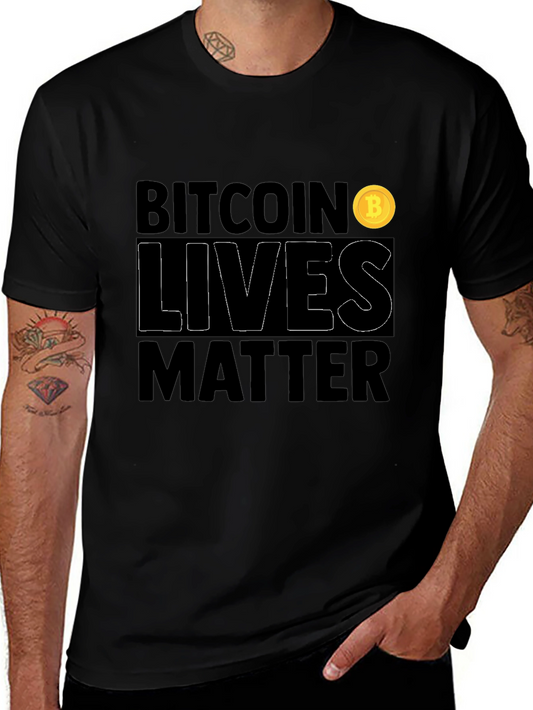 Bitcoin Lives Matter Graphic T-Shirt