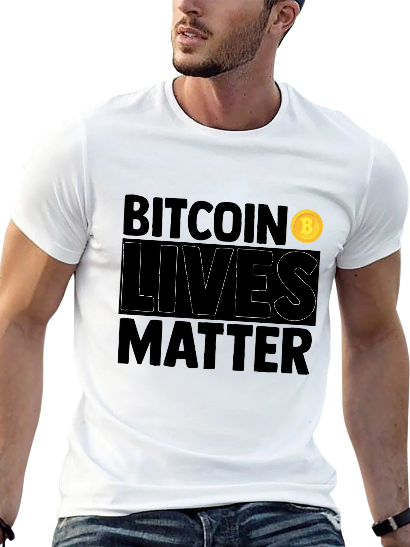 Bitcoin Lives Matter Graphic T-Shirt