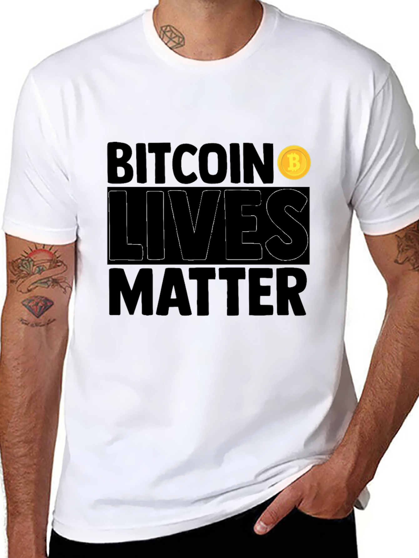 Bitcoin Lives Matter Graphic T-Shirt